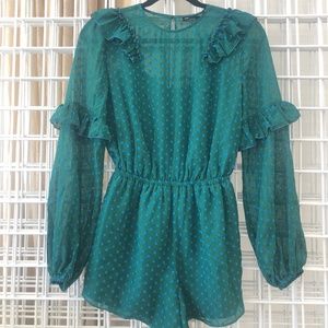 The Fifth Label Teal Playsuit